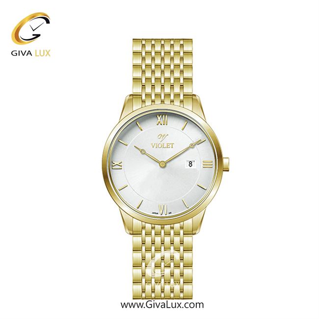 ساعت مچی اورجینال زنانه ویولت VIOLET طلایی | طلایی| نقره ای| کد رفرنس 0579/2